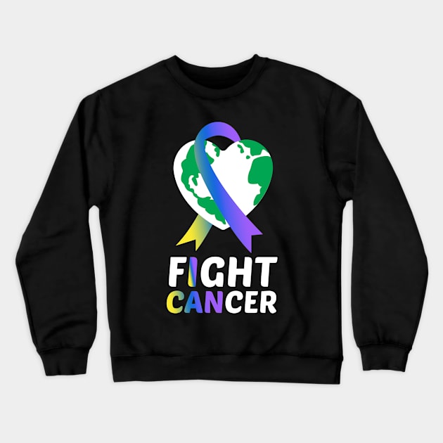 Bladder Cancer Awareness Crewneck Sweatshirt by TheBestHumorApparel